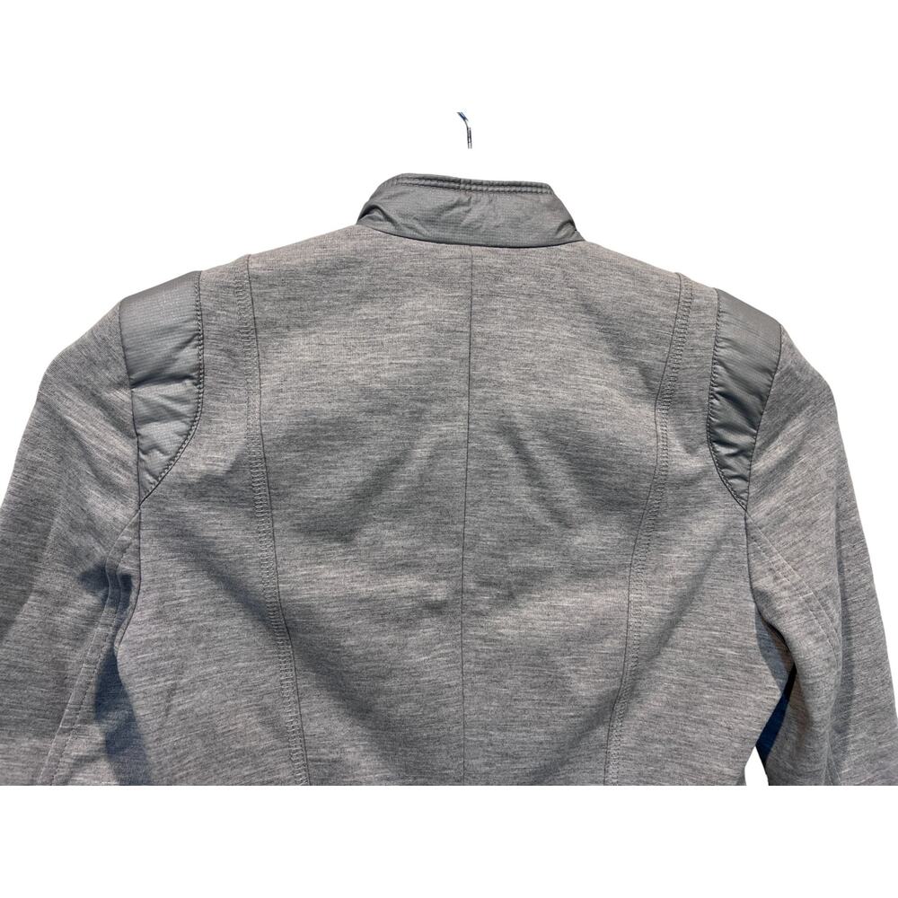 Airfield Jacket Womens Full Zip Fitted Faux Pockets Round Neck Measures Small - Picture 7 of 14